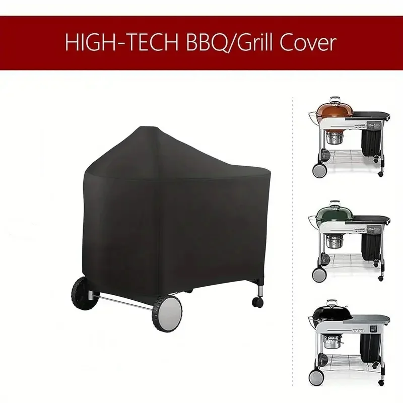 غطاء شواية فحم فاخر من ويبر مقاس 22 بوصة، مقاوم للماء عالي التحمل 7152 - إغلاق برباط قابل للتعديل #5