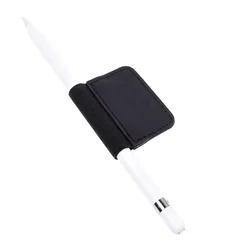 Pencil Holder Sticker Case for A pple Black Stylus Pen Protective Sleeve PU Belt  Adhesive Sticker 15mm
