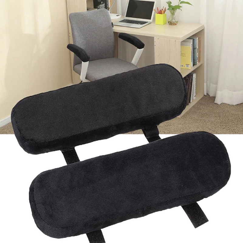 New【Slow Rebound Memory Foam Armrest Cushion Pad Chair Mat Elbow Rest Cover】