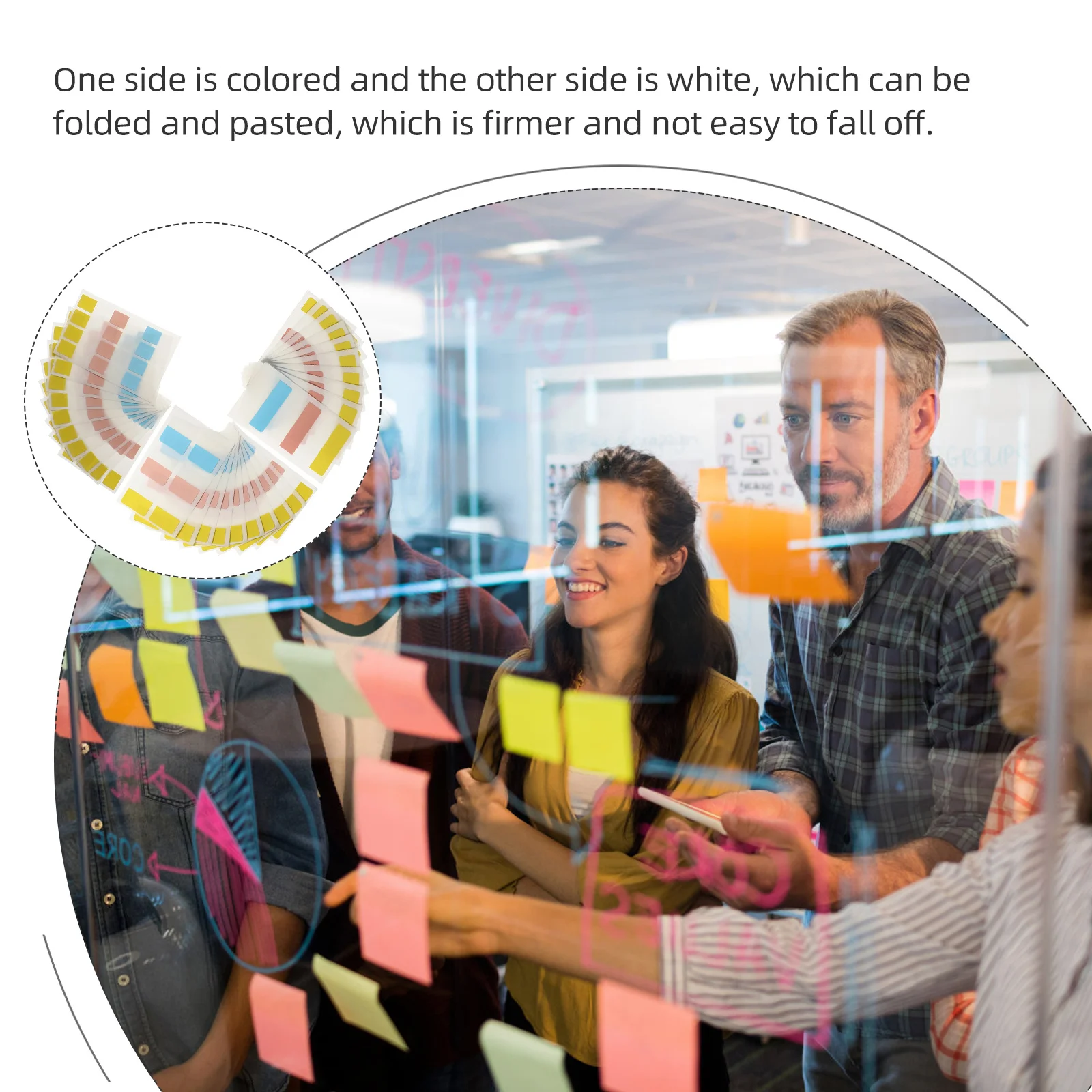 

240pcs Index Stickers Memo Pads Portable For File Classification Book Labels Self-Adhesive Notepads Office School