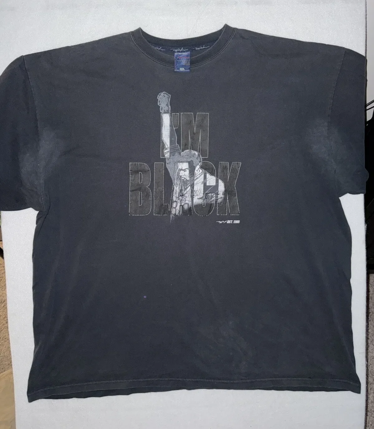 Винтажная футболка Ruff Ryders DMX Rap, 90-е годы, 3XL, концерт, 1969, Нью-Йорк, RIP, я черный