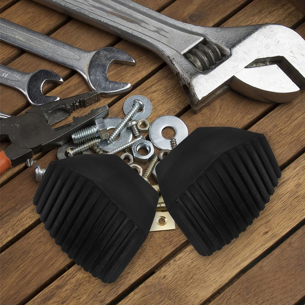 

2pcs Rubber Brake Clutch Pedal Covers Non-Slip Car Pedal Pads Durable Replacement Foot Plates For Manual Automatic Vehicles Suv