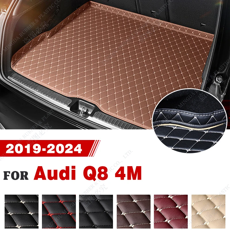 

Car Trunk Mat For Audi Q8 4M 2019 2020 2021 2022 2023 2024 Custom Car cargo liner carpet Accessories Auto Interior Decoration