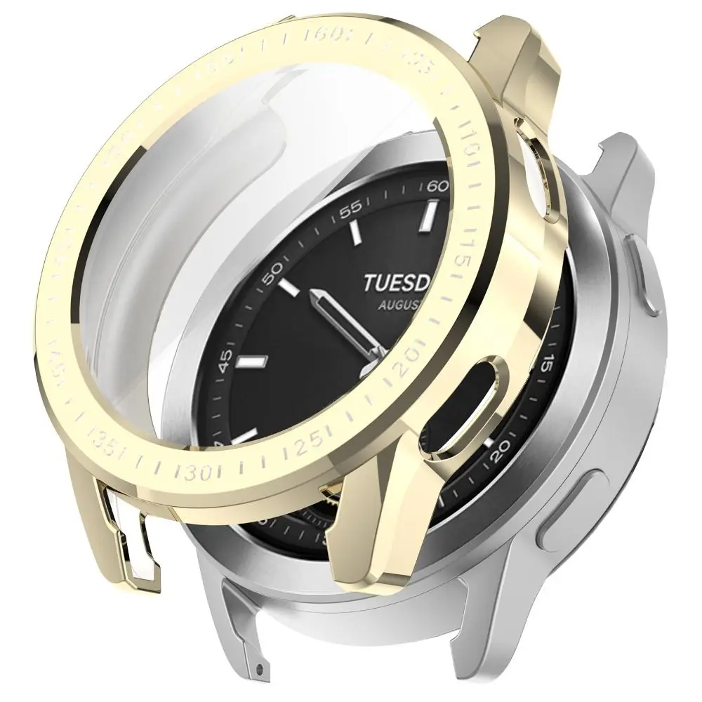 Full Cover Protective Shell Bumper Soft TPU Case For Xiaomi Watch S3 Screen Protector Accessories