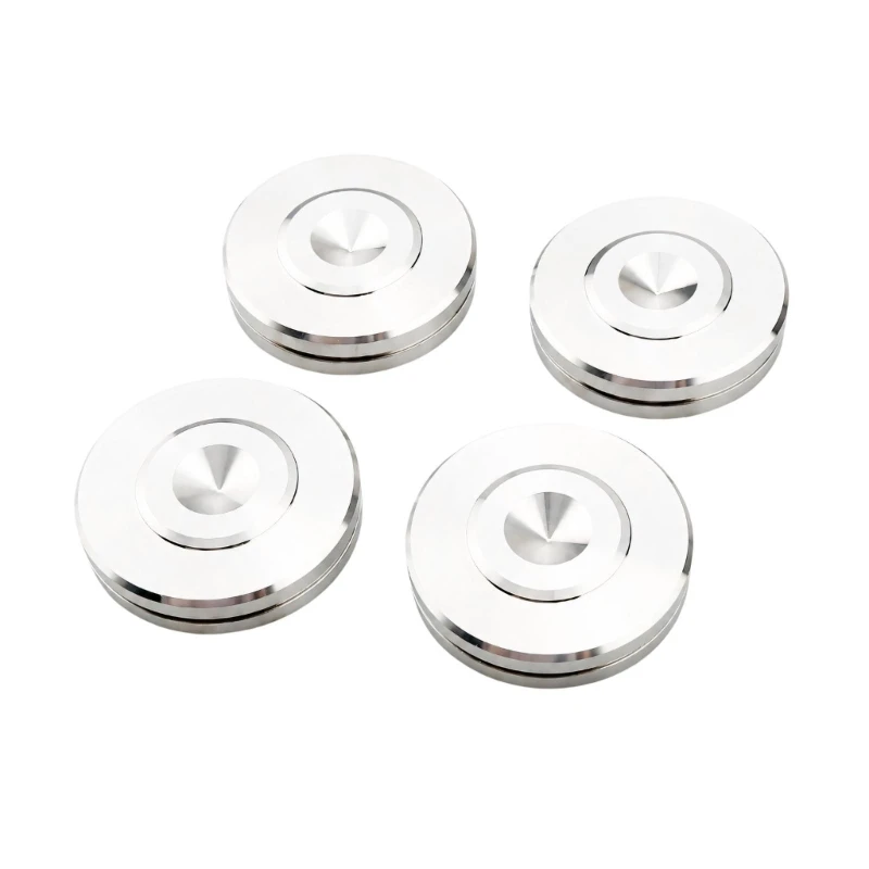 462B Speaker Isolation Spikes Feet with Contact Profiles, 4Piece Steel Feet Pad for Supported Component Placement