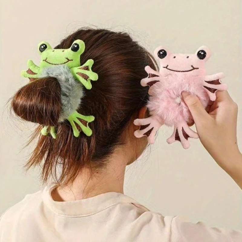 Women Fashion Fun - 2pcs Cute Plush Hair Tie -