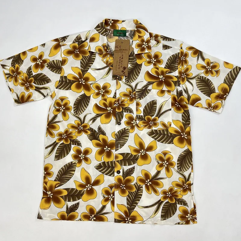 

Хайнань Vaion, летний принт из чистого хлопка, кубинский воротник, повседневный ретро ort Sve irt, дышащий, свободный крой, молодежная летняя мода