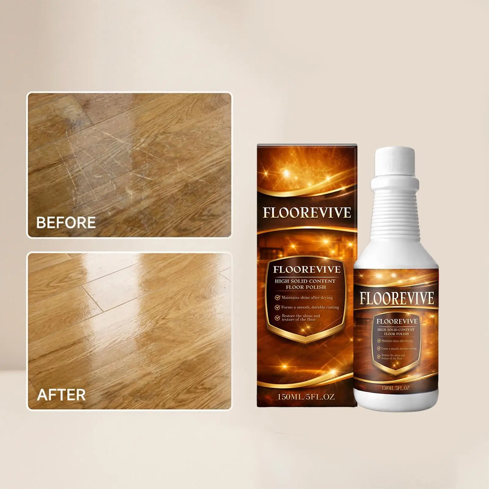 Wood Floor Scratch Repair 150ml High Gloss Polishing Cleaner Floor Cleaner Scratch Remover Agent for Restoration Refinishing