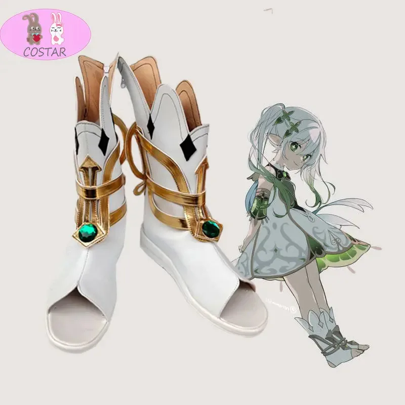 2025 Jahre bestehend aus Genshin Impact Cosplay Schuhe Nahida Kusanali Kostüm Stiefel Sumeru Dendro Avidya Forest Ranger Trainee