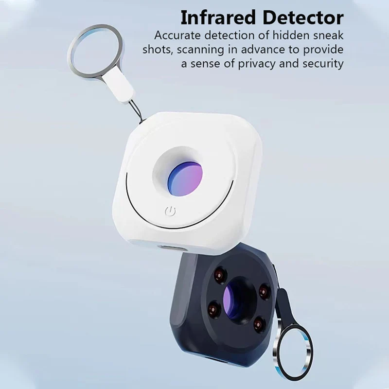 Hidden Camera Detector Portable Pinhole Hidden Lens Detect Gadget Anti-Peeping Security Protection Infrared Anti Candid Detector