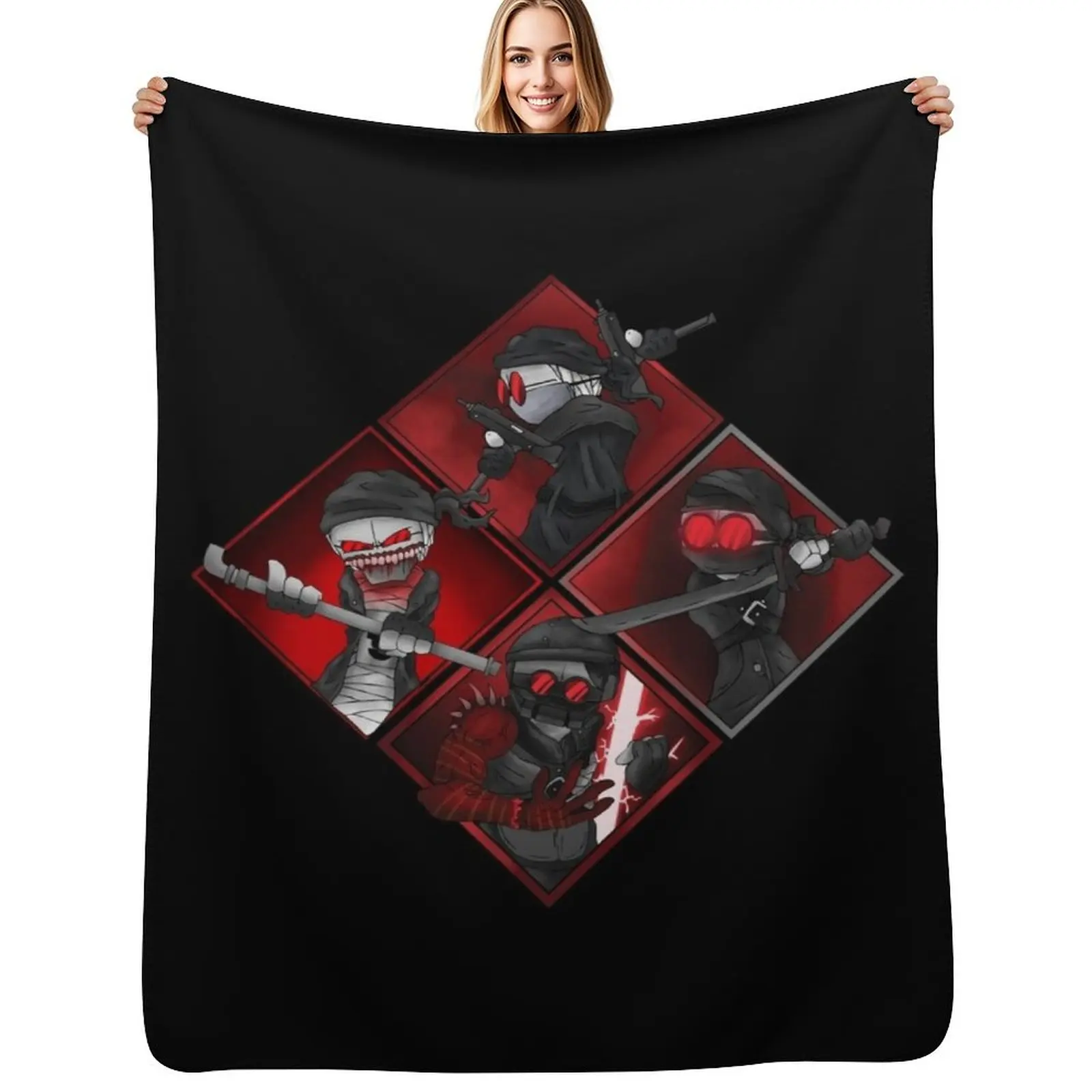 Madness combat 4 Hank j wimbleton art Throw Blanket Thermals For Travel Thin Soft For Baby Bed linens Shaggy Blankets