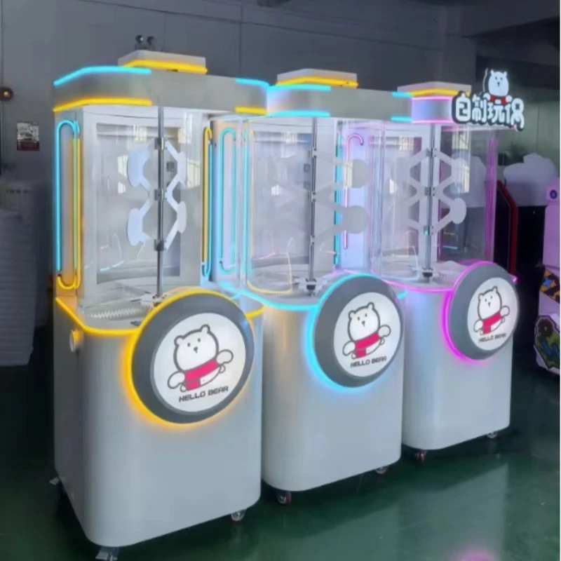Stuffed Toy Vending Machine Remote Monitoring Cloud Management Theme Park Lobby Customized