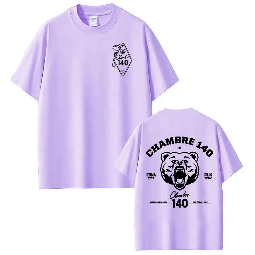 Rapper PLK Chambre 140 Enna T-Shirts Herren Damen Kleidung Mode T-Shirt Lässig 100% Baumwolle Kurzarm T-Shirts Tops Streetwear – Detail 6