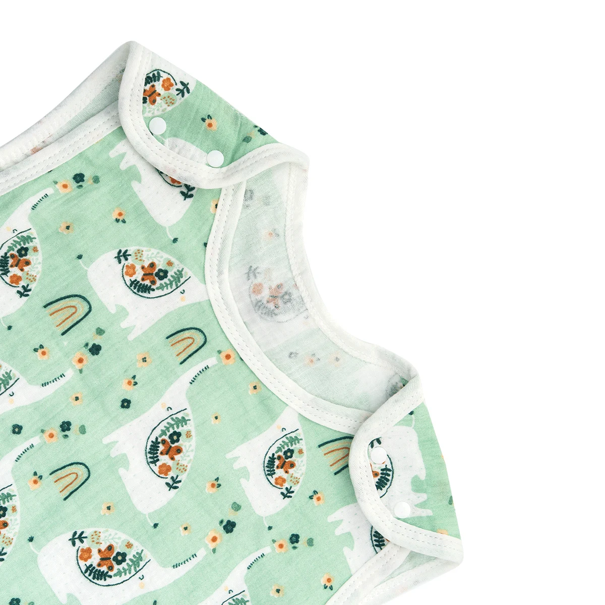100% cotton summer sleeping bag fashion print animal soft sleeveless baby sleeping sacks