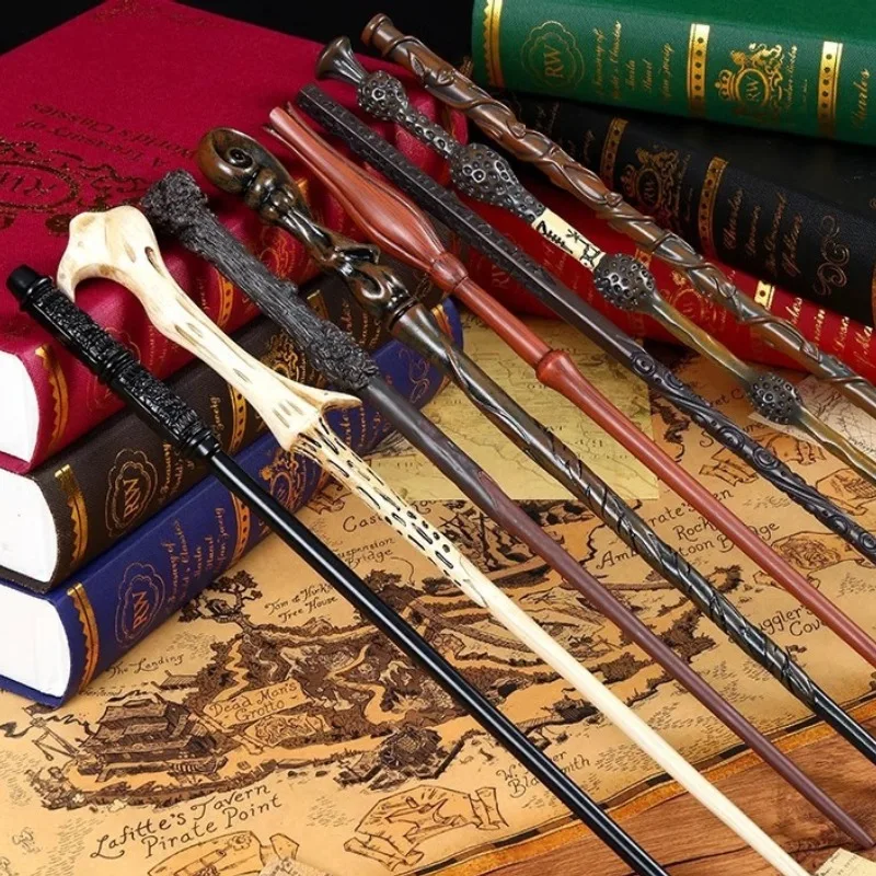 Varita Mágica de la Serie Harry Potter, Exquisita, con Diseño de Personajes de Dibujos Animados, Accesorio de Cosplay