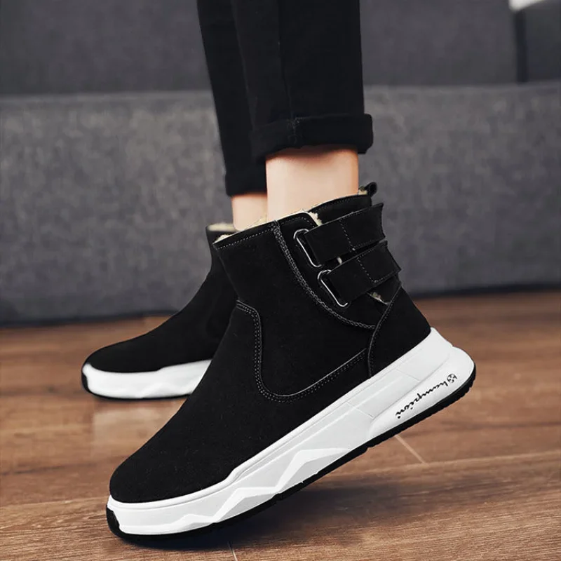 Male Shoes With Zip Black Non Slip Men's Boots In Promotion Comfortable Casual Footwear Hot Selling Fashion Cheap Original Deals