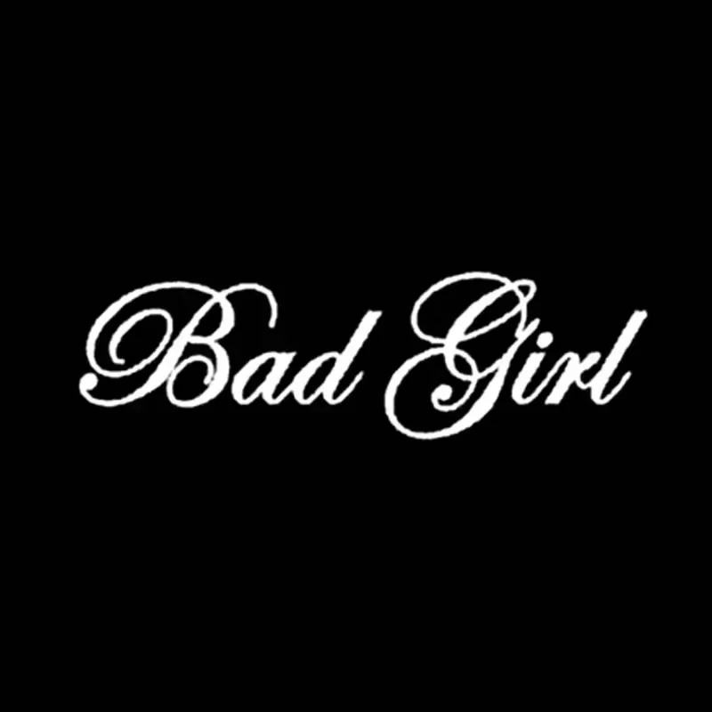 Fashion Bad Girl Vinyl Car Window Sticker Decal Black Silver Motorcycle Accessories 18cm*5.3cm - Image 3
