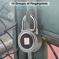 Fingerprint Padlock Fingerprint Smart Keyless Waterproof Bluetooth Lock APP Control Security Anti Theft Padlock Smart Padlock