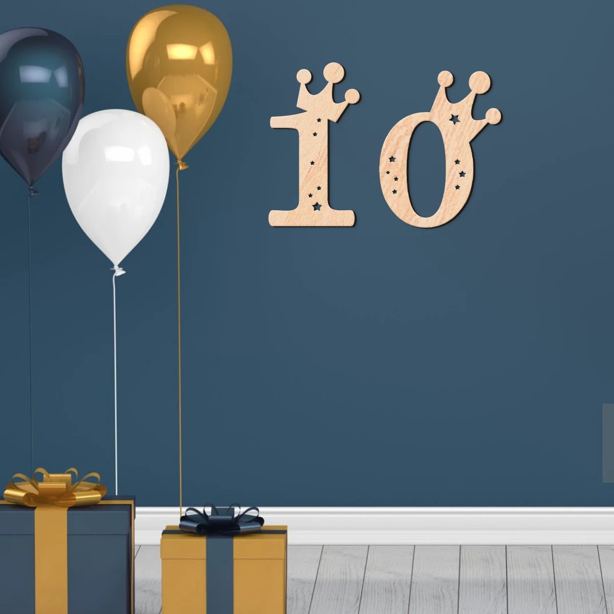 1pc Custom Crown Birthday Numbers Wooden Name Plaque, Party Nursery Kids Room Home Decor, Photo Props, Birthday Anniversary Gift