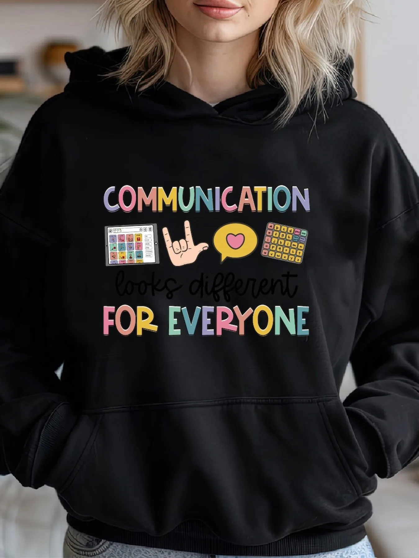 

Graphic Printing Autumn and Winter Pure Cotton Men's and Women's Hoodies Outdoor Street Sports Training Brand Trend