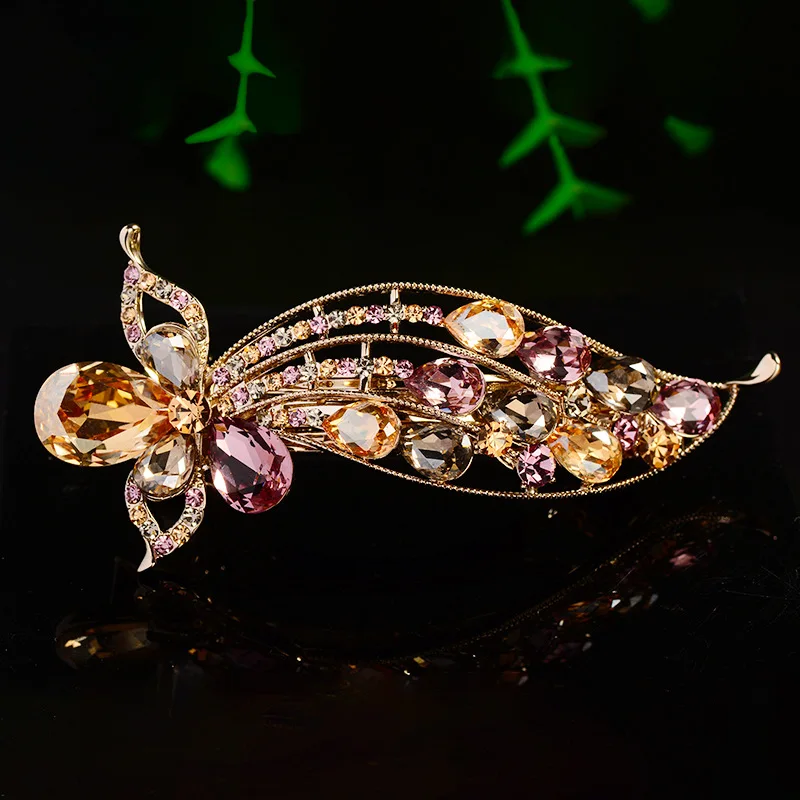 

New luxury oversized hairpin spring clip - classic style headwear - back-of-head elegant ponytail clip