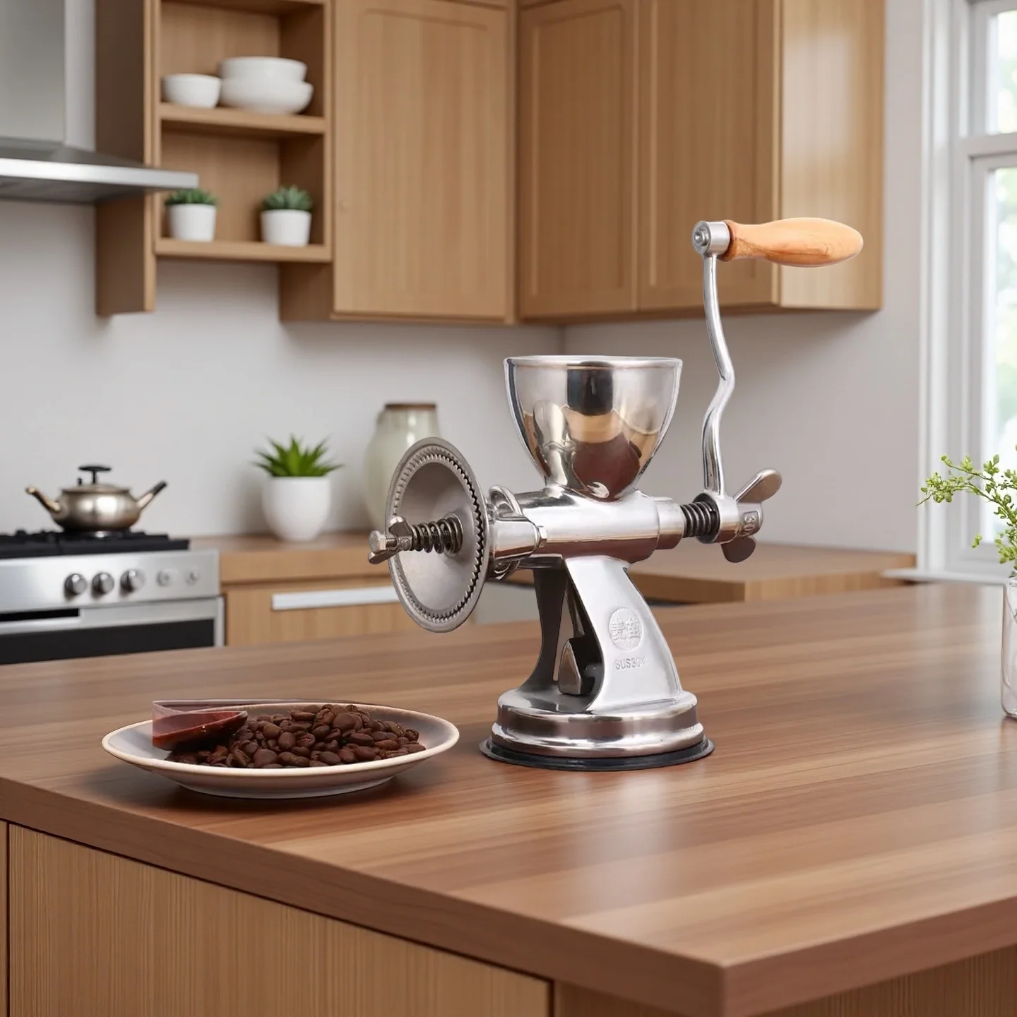 Coffee Bean Manual Grinder Stainless Steel Crusher Home Brewing Tool for Grain Nut Peanut Soybean Maize Crusher
