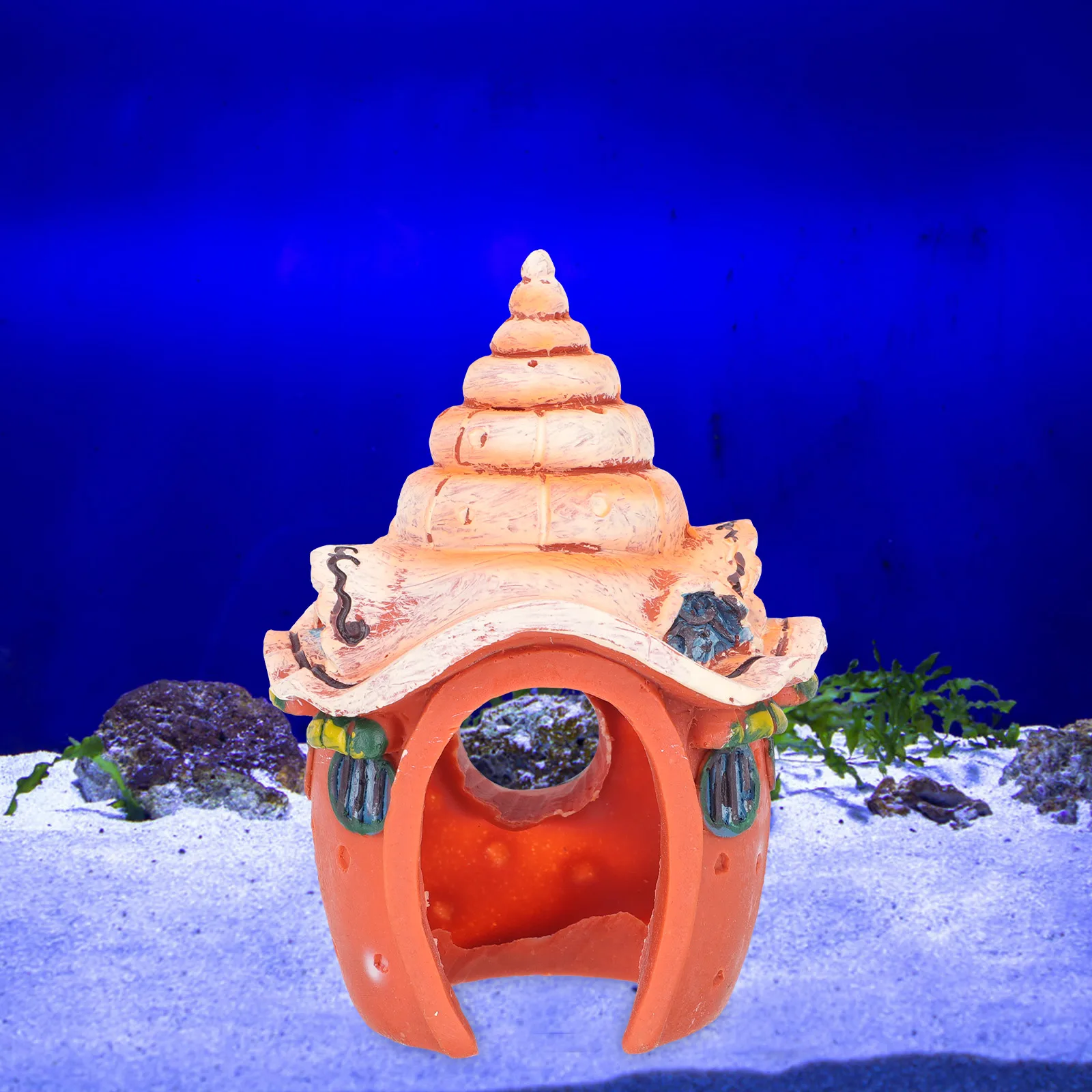 

Resin Underwater Stone Decoration Durable Non Fading for Fish Tank Aquarium Pond Landscape ArtificialFake Mountain
