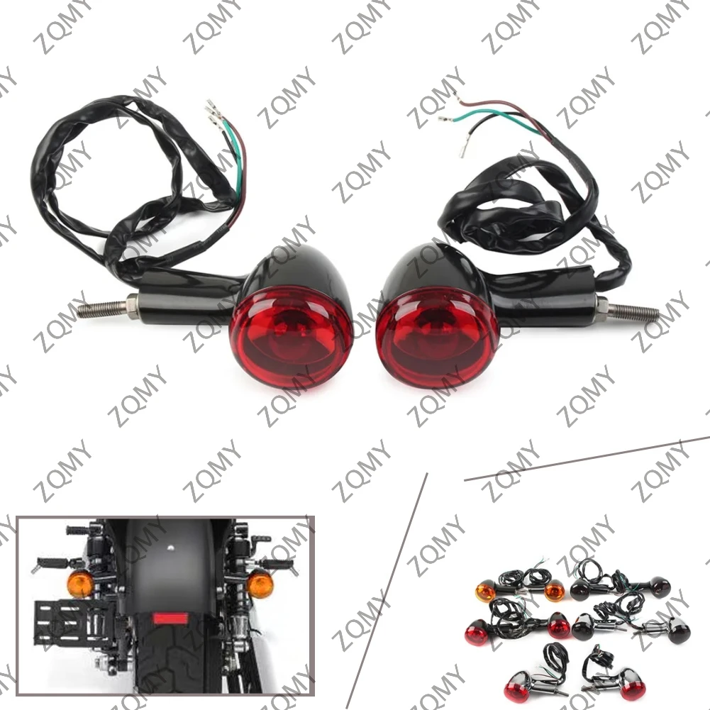 Motorcycle Rear Turn Signals Light Lamp For Harley Davidson XL883 1200 X48 2004-2022