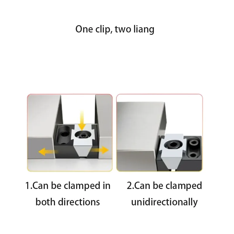 Precision CNC single and bidirectional pneumatic fixture mold heavy cutting anti warping CNC manual T-shaped fixture