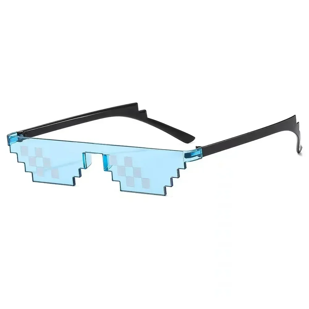 5 stks NIEUWE Mozaïek Zonnebril Truc Speelgoed Thug Life Bril Deal With It Bril Pixel Zwart Mozaïek Zonnebril Cool Grappen Grappig Speelgoed