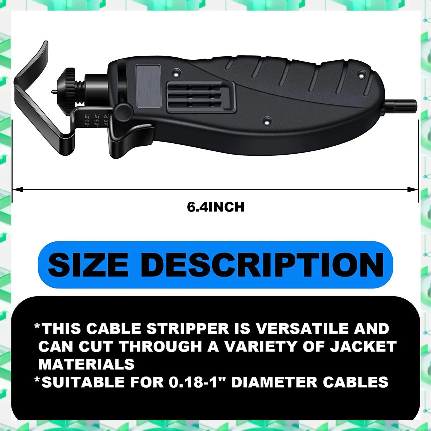 

FIZP Cable Stripper For Fast And Accurate Removal Of Cable Sleeve, Smooth Cutting Without Damaging The Core,0.18-1 Inch