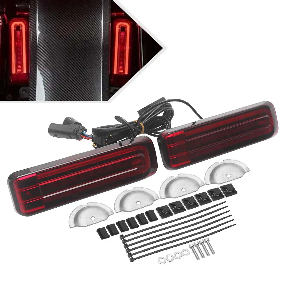 

Pair LED Saddlebag Filler Inserts Lights Fits For Harley Touring Electra Glide Road Glide Road King Street Glide 2014-Up Models