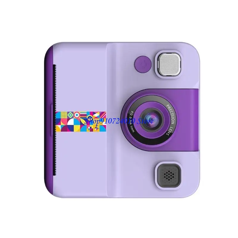 77hdチャイルド写真カメラ180°回転レンズクリエイティブステッカー印刷機能