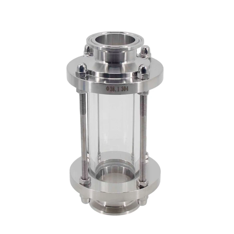 

1.5"TC Sight Glass Stainless Steel Tri Clover Inline Sight Glass 6.4"(162mm)L Homebrew Conical Fermenter Accessories