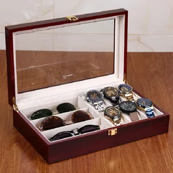 KSGM PU Leather Multi-Functional Daily Storage Box For Watch Box Case Ring Jewelry Storage Box With Lock