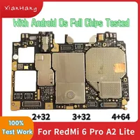 Good Tested For RedMi 6 Pro A2 Lite 32GB 64GB Motherboard 100% Unlocked For Xiaomi A2 Lite Logic Board Mainboard