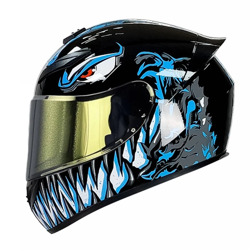 DOT خوذة دراجة نارية كاملة الوجه سلامة Motobike سكوتر كاسكو موتو وحدات السعة الخوذ كامل الوجه كاسكو للجنسين