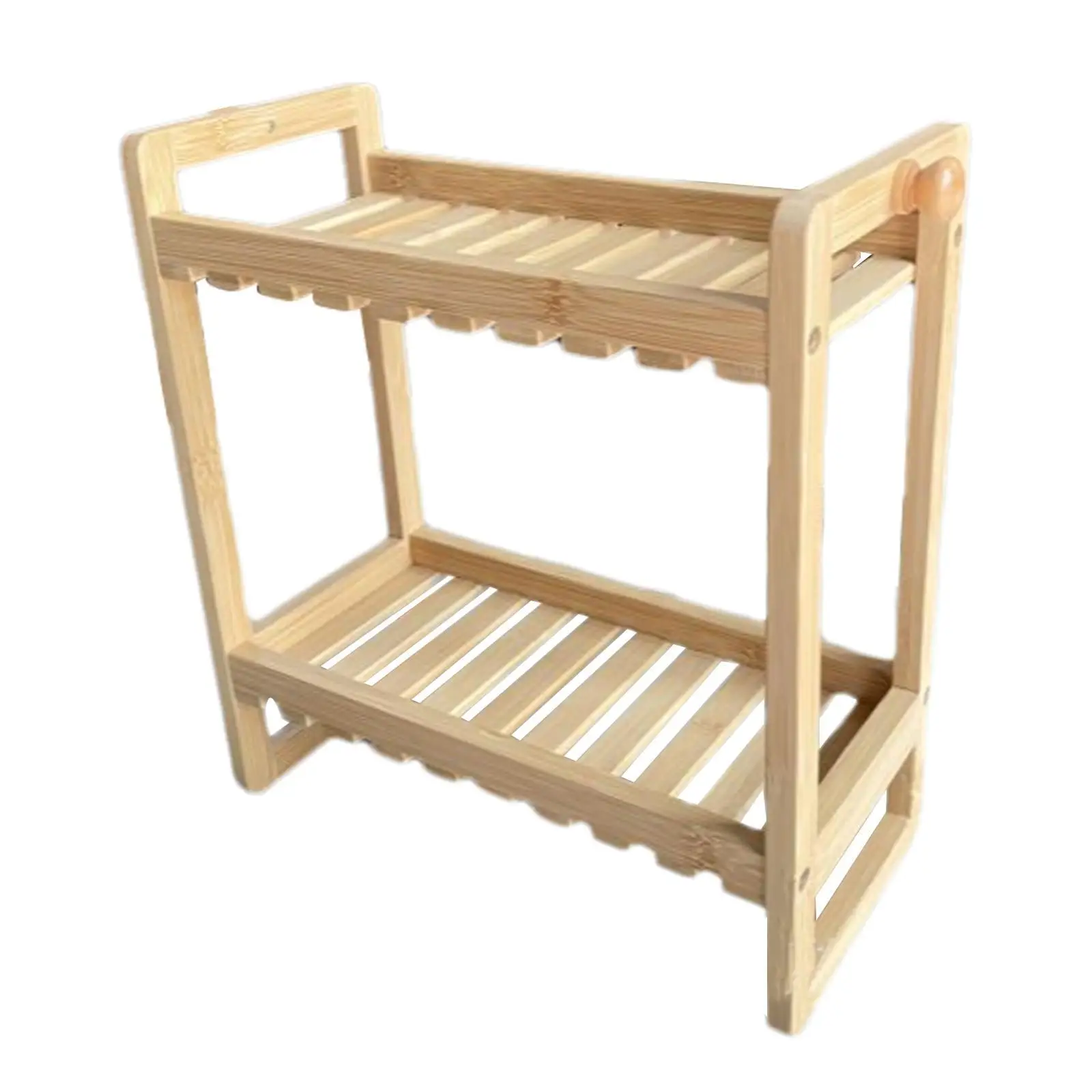 over The Toilet Storage Shelf Desk 2 Tiers Storage Rack for Cafe Dining Room