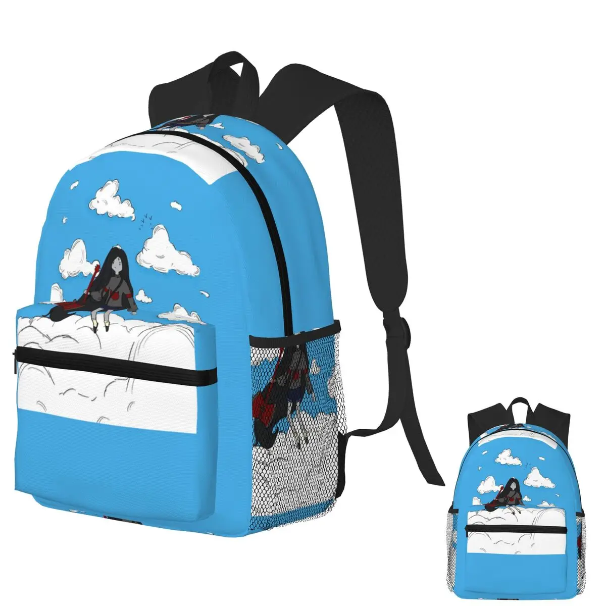 

Adventure Time Marceline Student Backpack School Bag Hiking Travel Daypack for Boys Girls Fashion Bookbag Shoulder Bags
