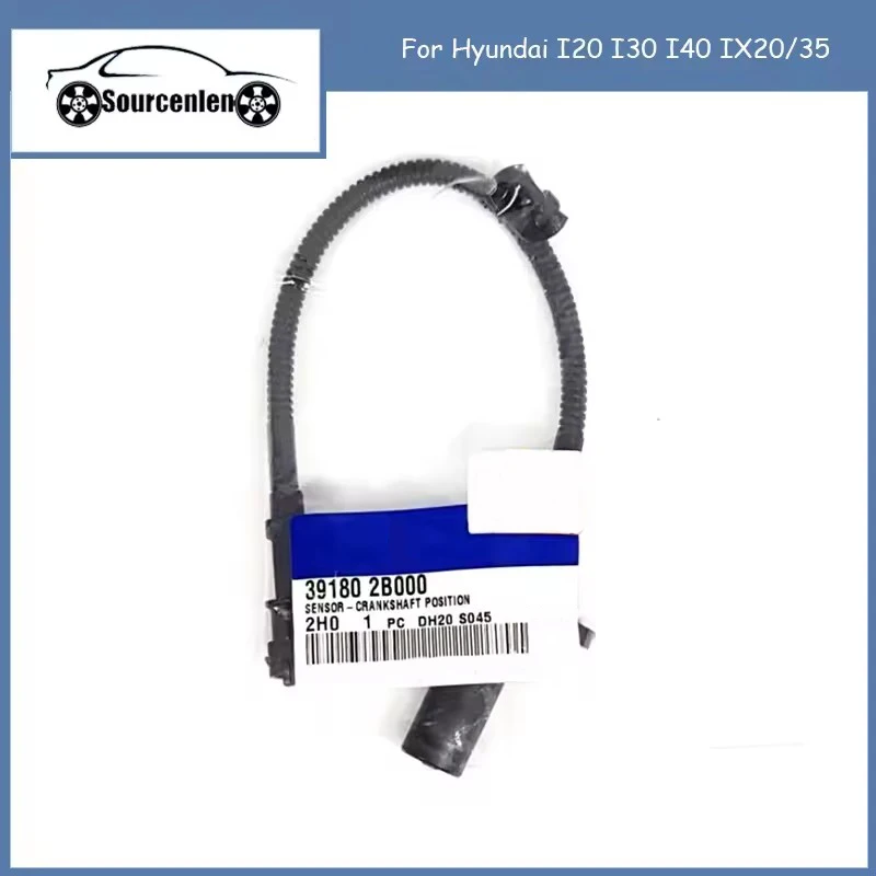 Sensor de posição do virabrequim para Hyundai, Hyundai I20, I30, I40, IX20, 35, Veloster, sotaque, KIA Rio, Carens, Cerato, alma, Sportage, Venga, 39180-2B000
