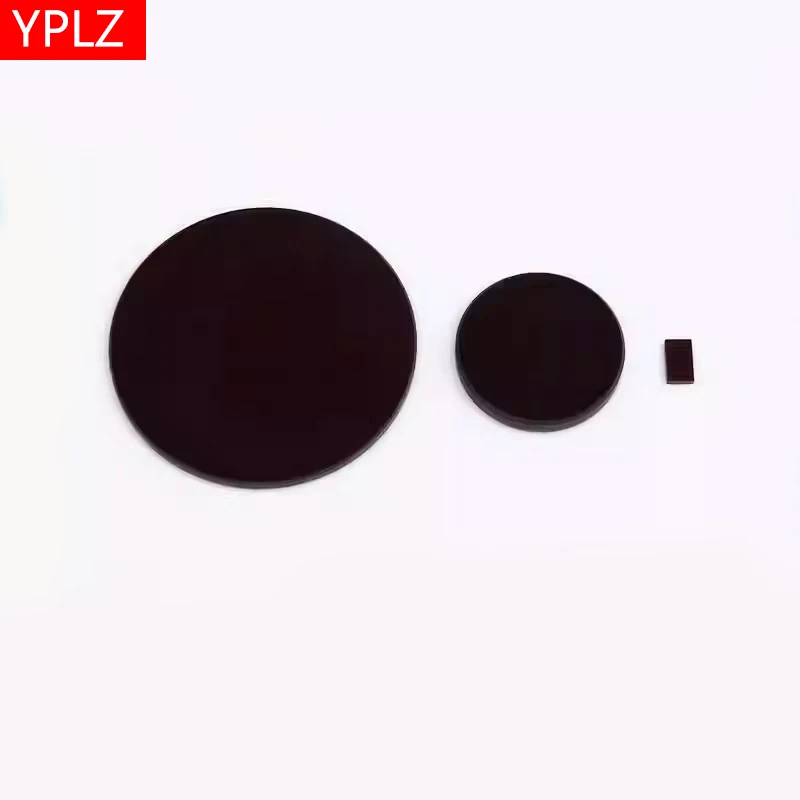 YPLZ-Optical Red Glass 670nm Long Wave Pass Filter Colored Glass Red Filter Red Glass Plate Red Filter Transmitting Red Light