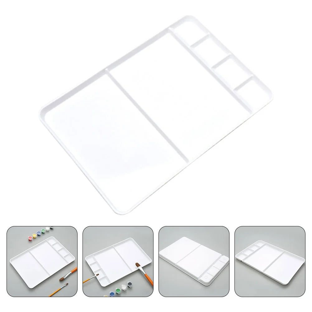 120 pcs Paint Palette Pigment Mixing Plates Watercolor Plastic Painting Board Tray Pallet Trays Practical Color PP