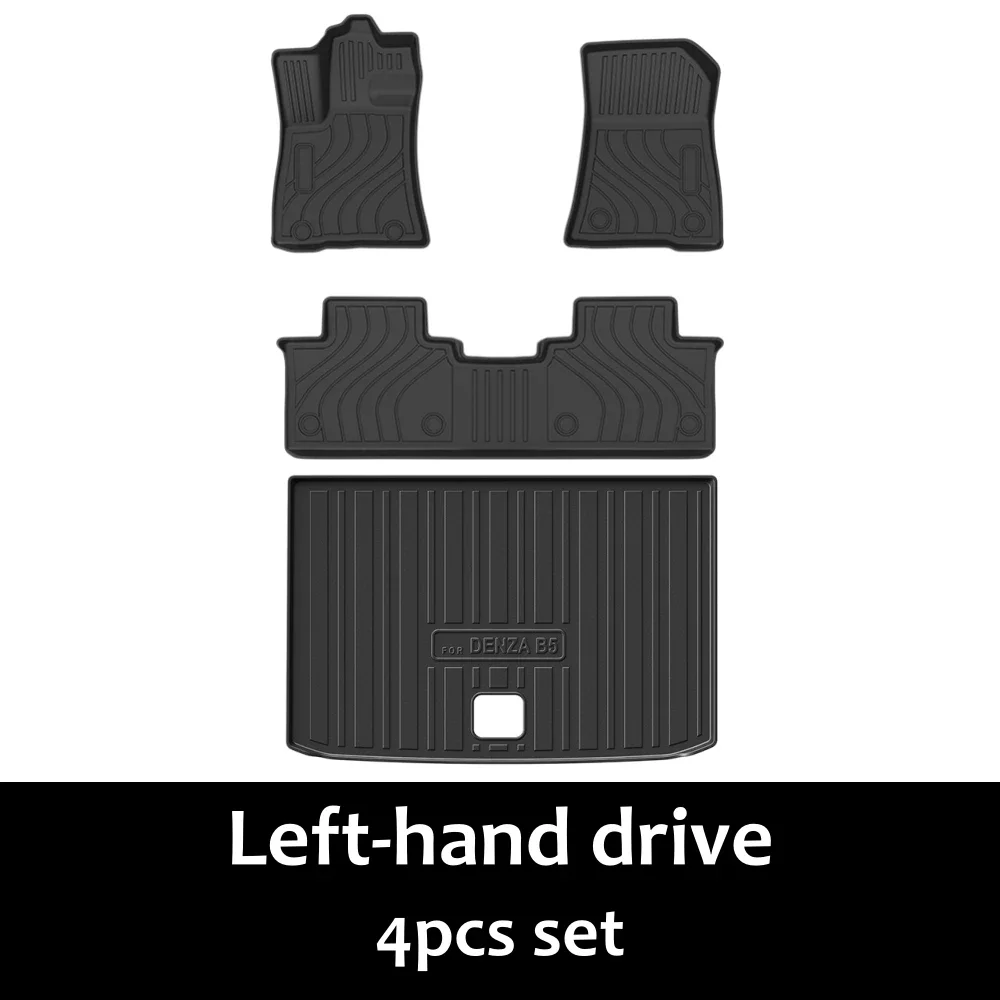 Für BYD Formula Leopard 5 Denza B5 2023-2026 Bao 5 TPE-Fußmatten, Kofferraummatte, Bodenteppiche, Laderaumauskleidung, Rückenlehnenmatte LHD RHD – Detail 8