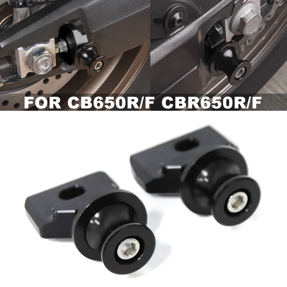 

For Honda CB650R CBR650R CB650F CBR650F 2023 2024 2025 Accessories Chain Adjustment Block Frame swingarm Spools sliders