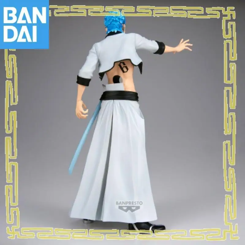 Genuine Bandai Namco Banpresto Bleach Maximatic Grimmjow Jaegerjaques Pvc Anime Figure Model Collector Toy Gift Desktop Ornament