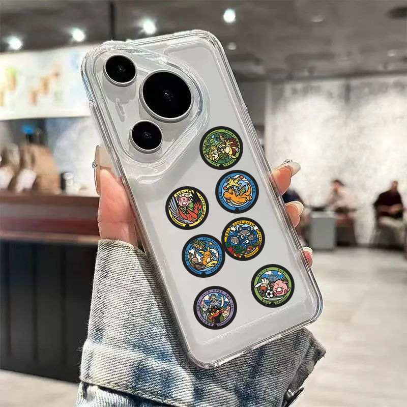 108pcs Kawaii 애니메이션 포켓몬 스티커 귀여운 피카추 Eevee 만화 스티커 데칼 노트북 전화 도서 클래식 키즈 스티커 팩 장난감