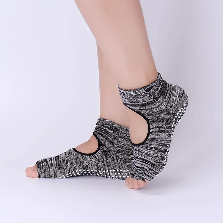 Antypoślizgowe skarpety do jogi z przegródkami na palce, oddychające, dla kobiet i mężczyzn, do pilatesu i ćwiczeń, skarpety antypoślizgowe do barre i ćwiczeń.