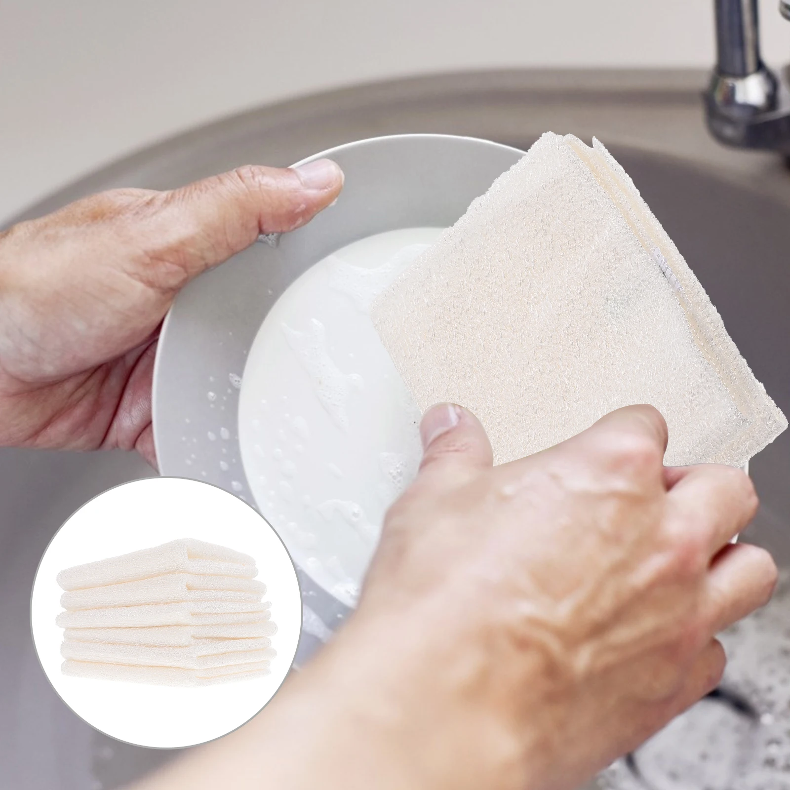 

Bamboo Fiber Dishcloths High Water Absorption Microfiber Cleaning Towels For Kitchen Home Multi Purpose Durable Soft Cloths