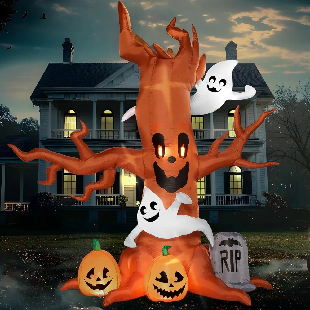 

Joiedomi 8 FT Halloween Inflatable Scary Tree with Ghost, Pumpkin and Tombstone,