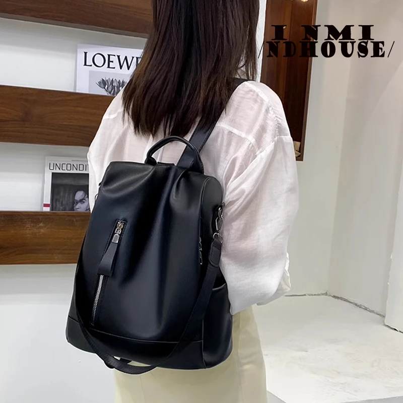 Fashion Women‘s Backpack Oxford Waterproof School Bags for Teenage Girl Multi-Function Shoulder Book Bag Travel Rucksack